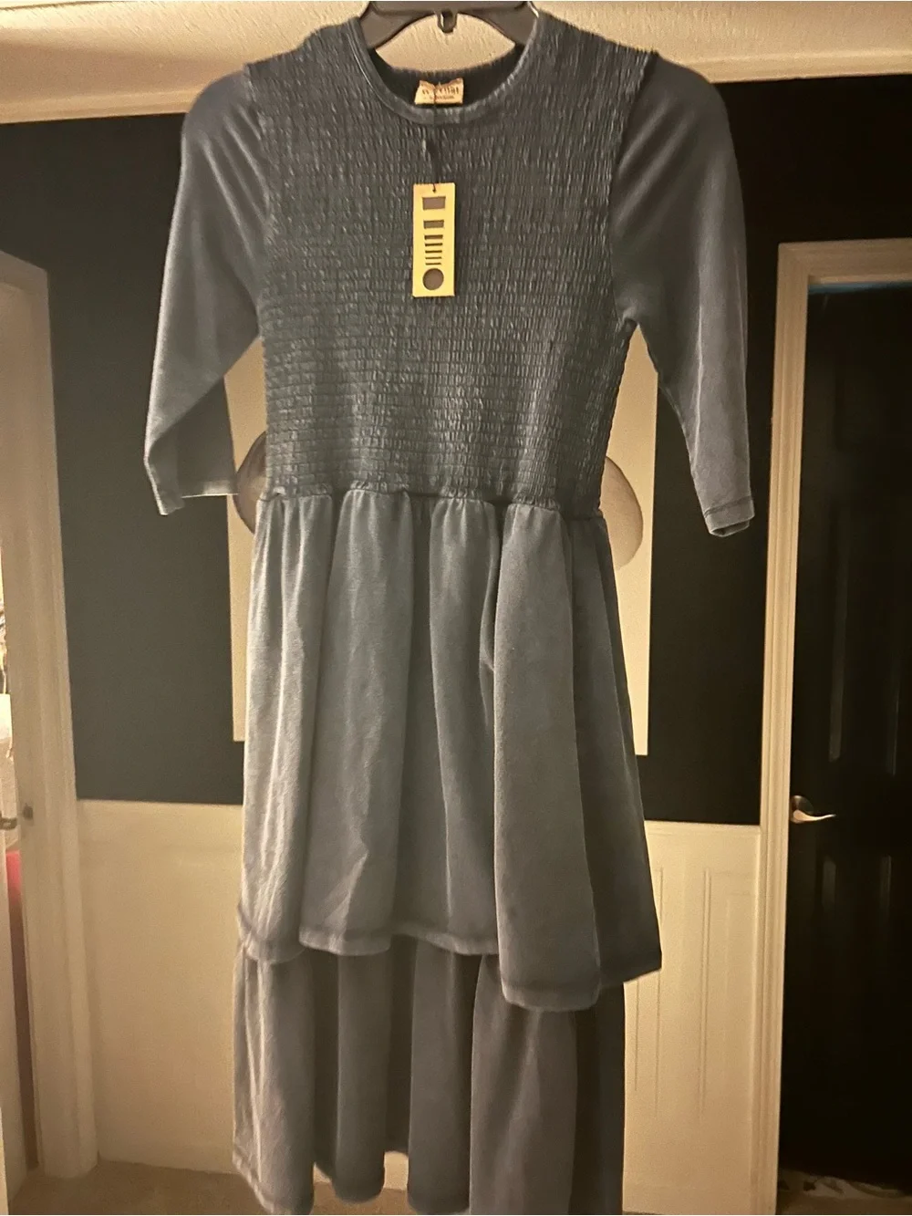 Girls' So What Smocked Dress with Layered Skirt